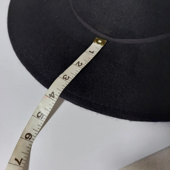 Scala Black 100% Wool Floppy Brim Hat Tassel Trim - Picture 7 of 10